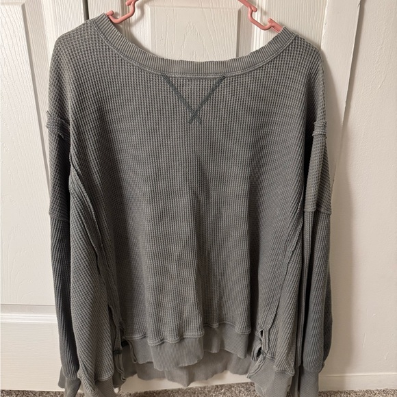 Aerie cropped oversized crewneck - Picture 3 of 6